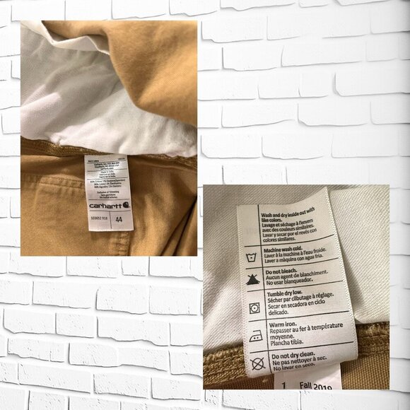 Carhartt Rugged Flex Relaxed Fit Canvas Utility Work Short S: 44" - Picture 3 of 4